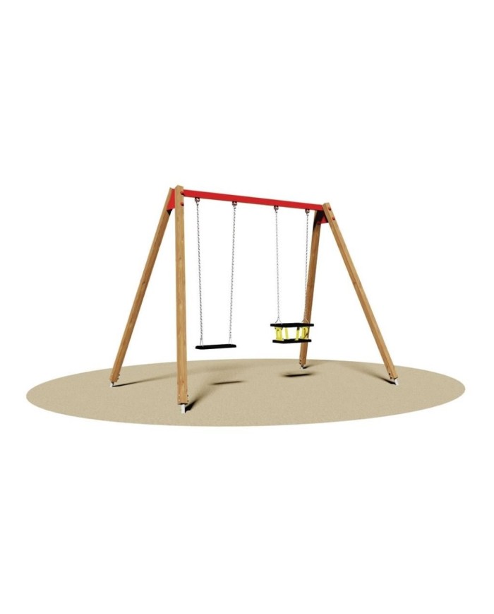 est-101 / Altalena Sabine Legno (GABBIA +  PIAN0) mt: 170x272x200 h