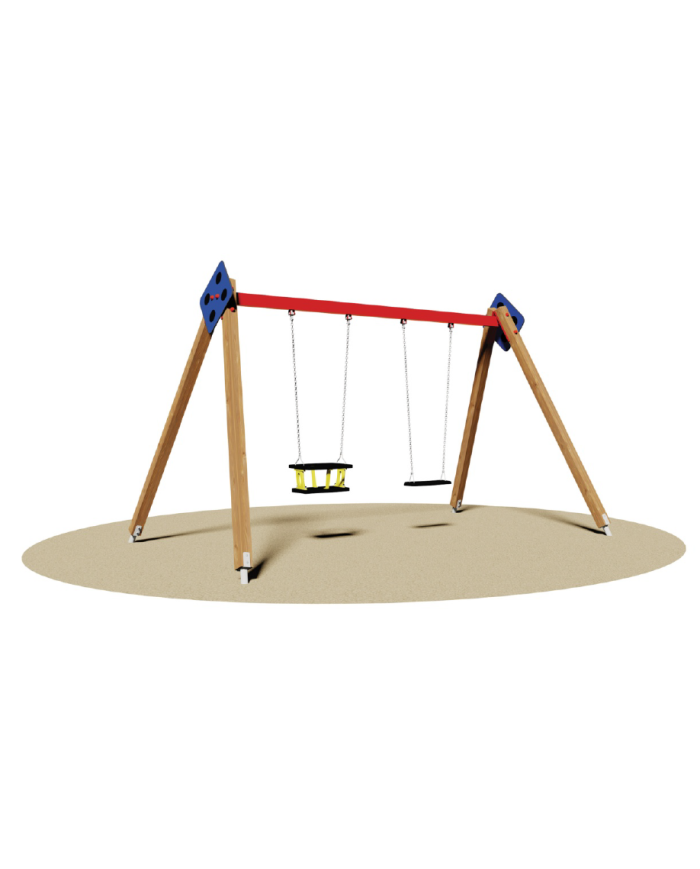 est-102 / Altalena Florida Legno (GABBIA +  PIAN0) mt: 380x235x240 h