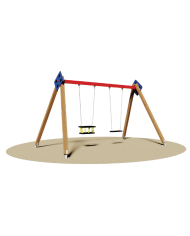 est-102 / Altalena Florida Legno (GABBIA +  PIAN0) mt: 380x235x240 h