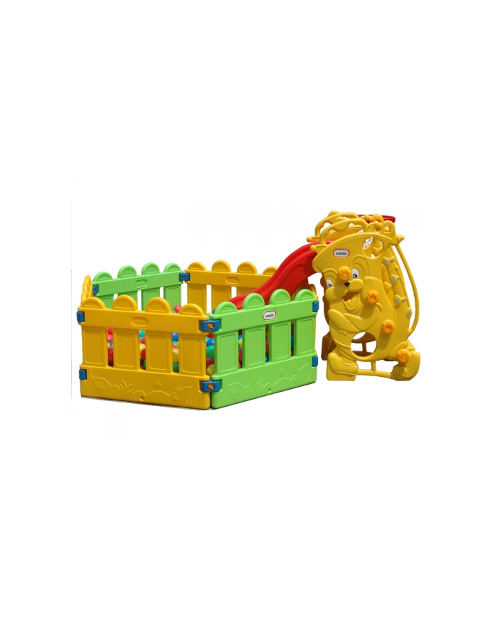 plast-05/ Kit scivolo di plastica + piscina in plastica + 500 palline
