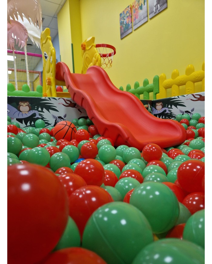 plast-12/ Scivolo di plastica raffigurante animali cm 170x85x110h