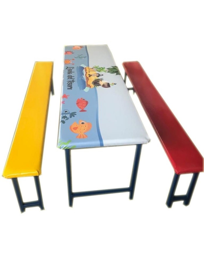 ar-07 / Set tavolo + 2 panche cm 200x60 ar-07 / Set tavolo + 2 panche cm 200x60