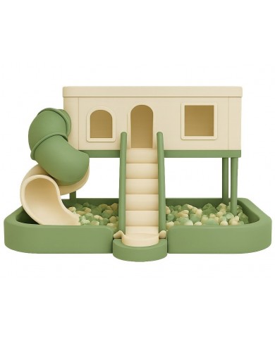 Soft Green Playhouse misura 350x280x240h