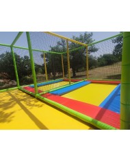 tapp-04 smart FRONTALE / Tappeto Elastico 4 postazioni small mt.780x450x300h