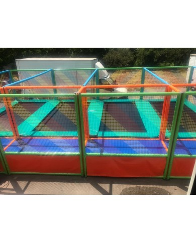 tapp-04 smart SCHIERA / Trampolino smart SCHIERA 4 postazioni misure: 9,8x380x3h