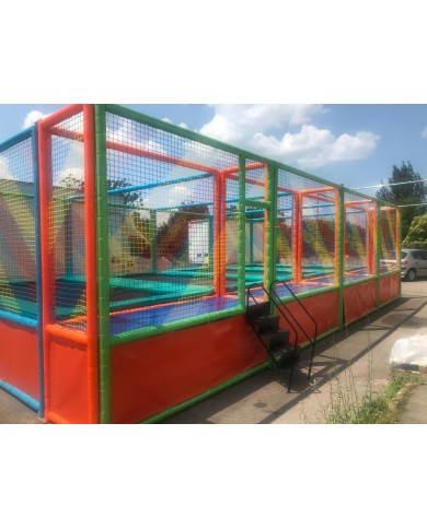 tapp-04 smart SCHIERA / Trampolino smart SCHIERA 4 postazioni misure: 9,8x380x3h