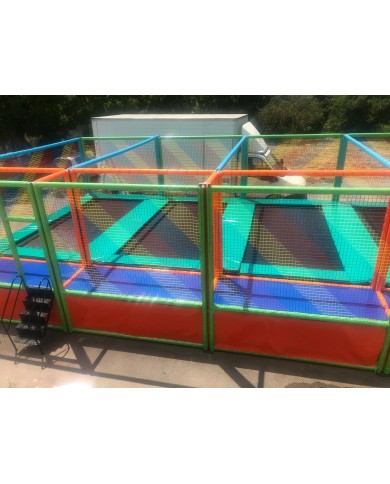 tapp-04 smart SCHIERA / Trampolino smart SCHIERA 4 postazioni misure: 9,8x380x3h