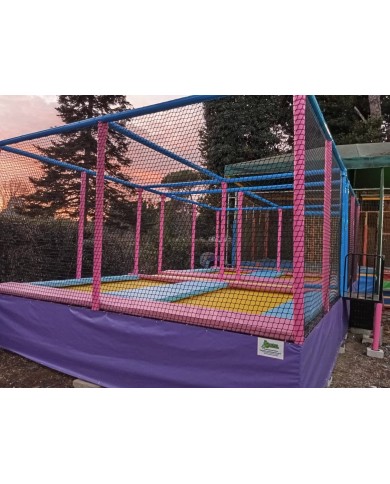 tapp-04 trampolino BIG  A SCHIERA / Trampolino BIG  A SCHIERA 4 postazioni misure: 10x5x3h