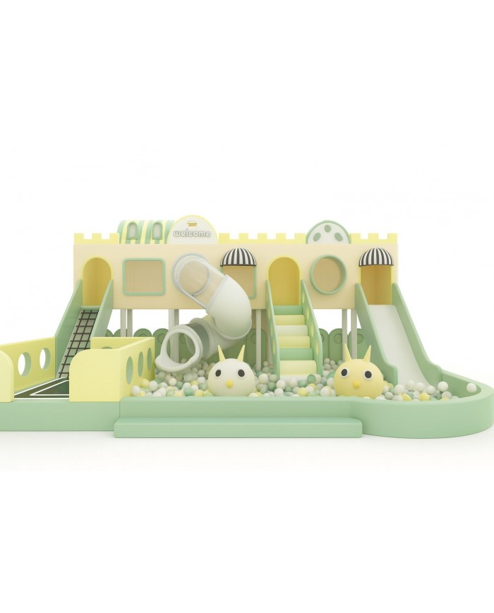 Soft Yellow Playhouse misure 700x450x340h