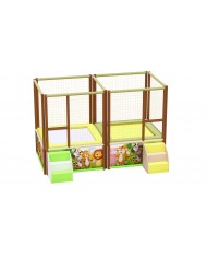 tapp-02 / Tappeto Elastico 2 postazioni small mt 4x2x2,5h