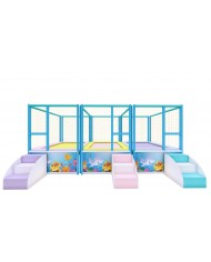 tapp-03 / Tappeto Elastico 3 postazioni small mt 6x2x2,5h