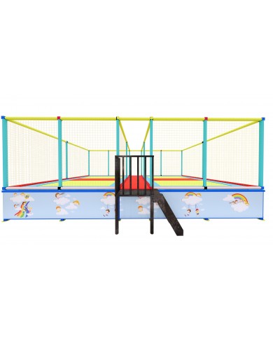tapp-04 smart FRONTALE / Tappeto Elastico 4 postazioni small mt.780x450x300h