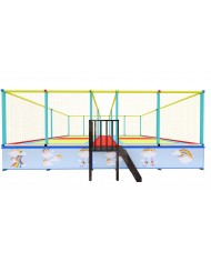 tapp-04 smart FRONTALE / Tappeto Elastico 4 postazioni small mt.780x450x300h