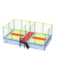 tapp-04 smart FRONTALE / Tappeto Elastico 4 postazioni small mt.780x450x300h