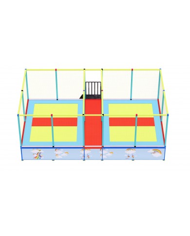 tapp-04 smart FRONTALE / Tappeto Elastico 4 postazioni small mt.780x450x300h