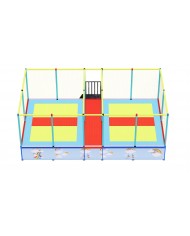 tapp-04 smart FRONTALE / Tappeto Elastico 4 postazioni small mt.780x450x300h