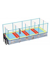 tapp-04 smart SCHIERA / Trampolino smart SCHIERA 4 postazioni misure: 9,8x380x3h