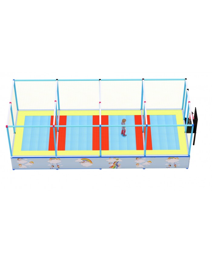 tapp-04 smart SCHIERA / Trampolino smart SCHIERA 4 postazioni misure: 9,8x380x3h