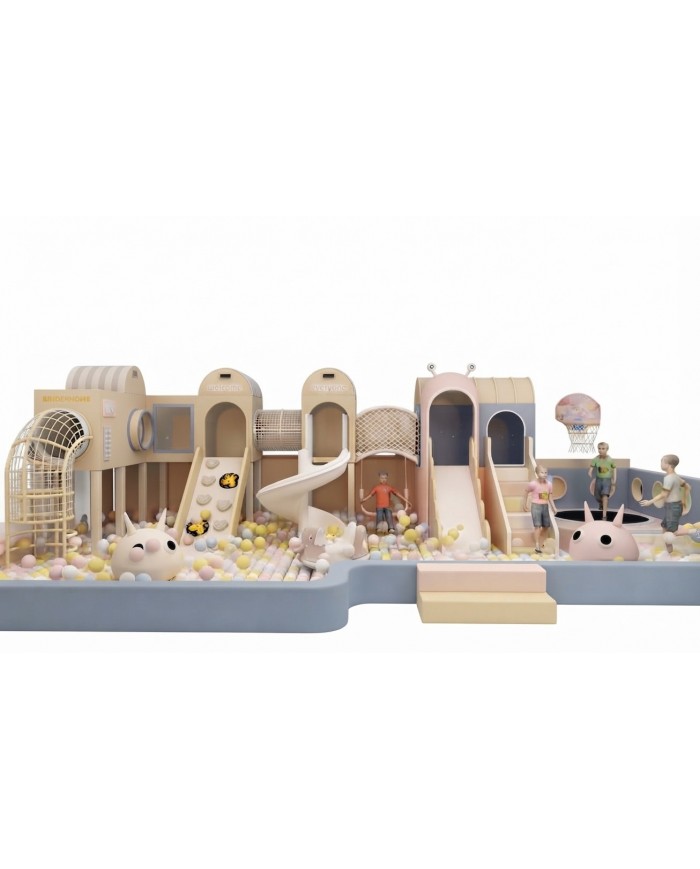 Soft Pastel Playhouse misure  10,00 x 4,50 x 3 h