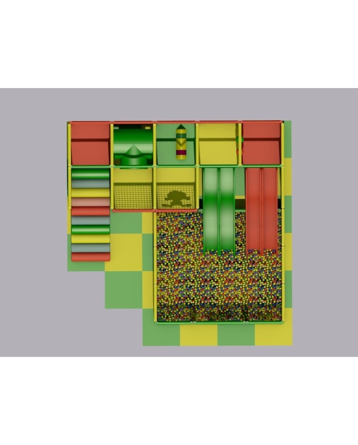 PB-40 / Playblock 40 mt 6,20x2,60x5,40x2,50h