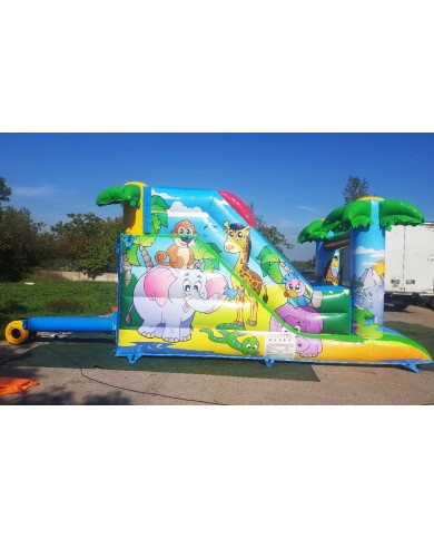 SC-09 / Scivolo Gonfiabile mod. Mini Safari mt 4,5x2,8x2,7h